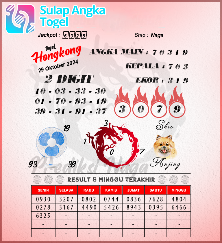 Prediksi Syair Hongkong Hari Ini Selasa 29 Oktober 2024